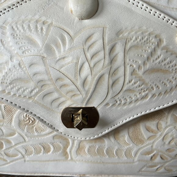 Vintage Flores Leather Handbag - Picture 3 of 7